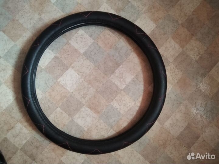 Оплетка на руль кожанная