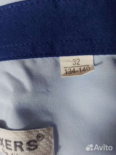 Рубашка голубая новая 134 размер