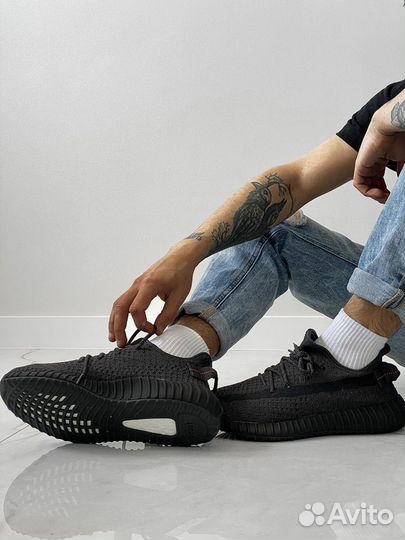 Кроссовки yeezy boost 350 V2 Static Black c 37-45