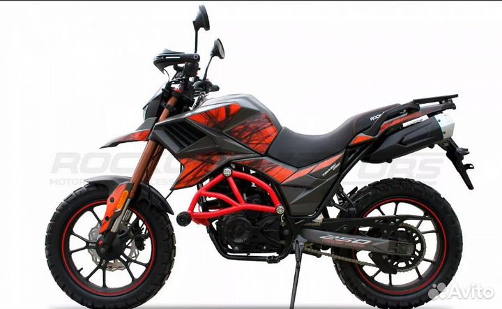 Мотоцикл rockot hound 250 LUX (оранжевый, ЭПТС)