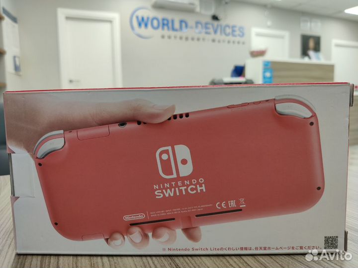 Nintendo switch lite розовая