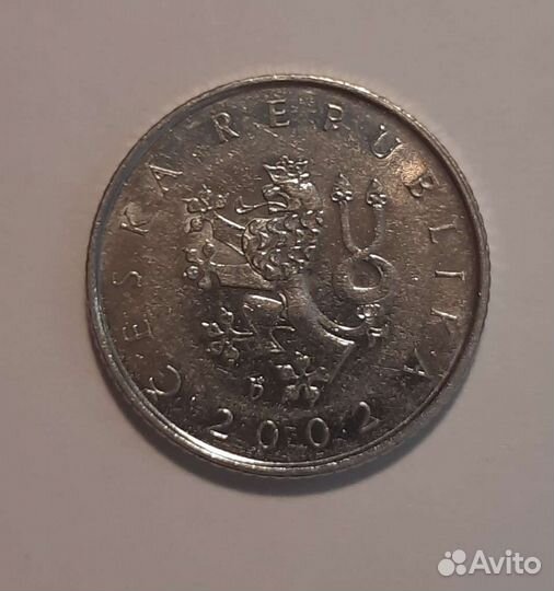 Монета чешская крона