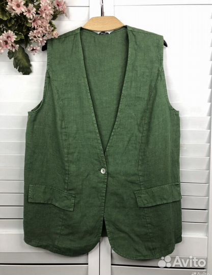 Жилет женский,лен