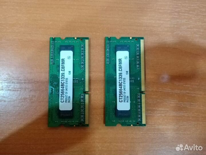 Озу Crucial CT25664BC1339 2GB 1333 MHz DDR3L SO-di