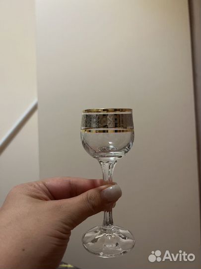 Бокалы,рюмки,стаканы богемское стекло