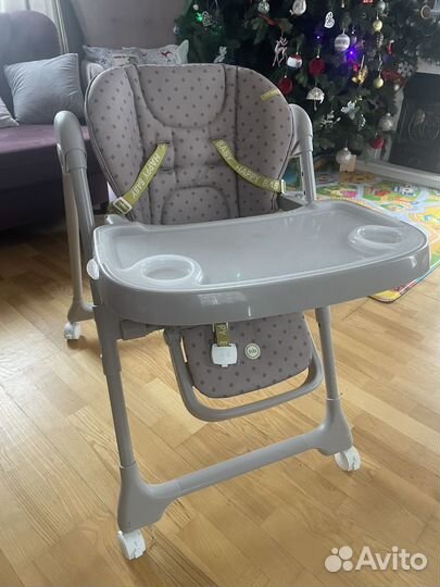 Детский стульчик для кормления happy baby