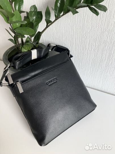 Мужская кожаная сумка Gucci