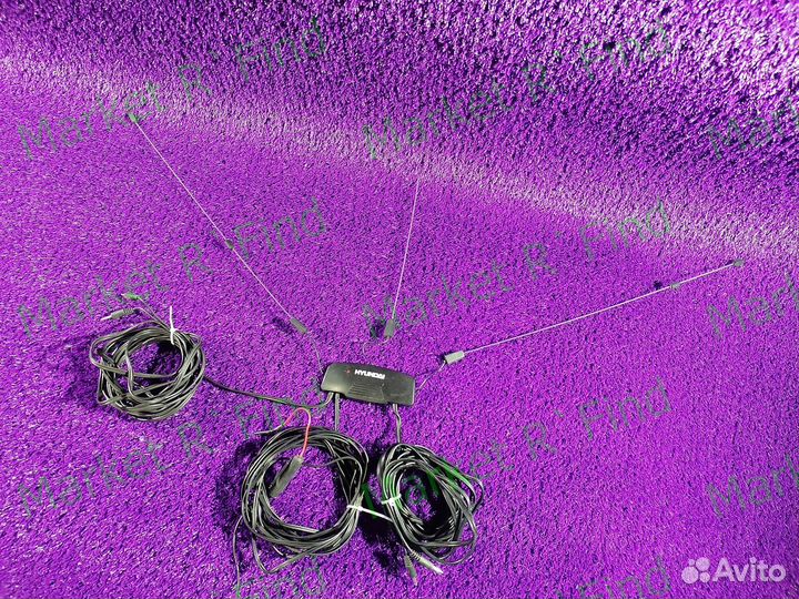 Антенна активная паук на стекло радио + TV Hyundai