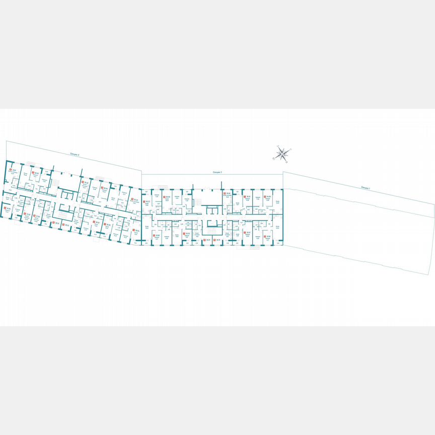 2-к. квартира, 60,1 м², 1/18 эт.