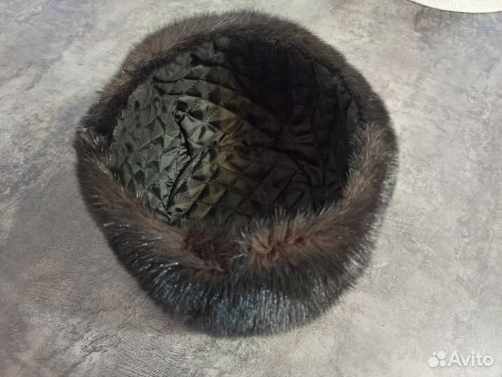 Норковая шапка мужская