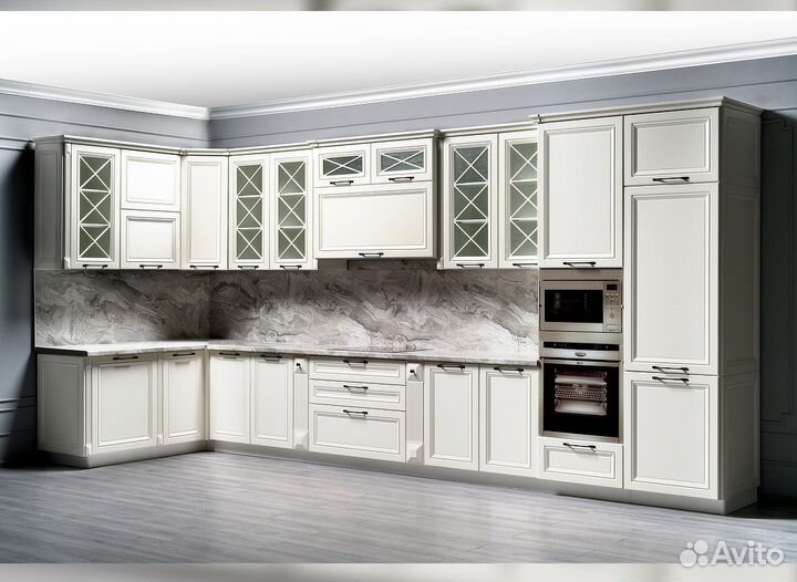 Кухня классика, фасады мдф, цена за метр