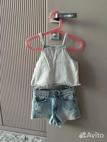 Джинсовый костюм Zara 116