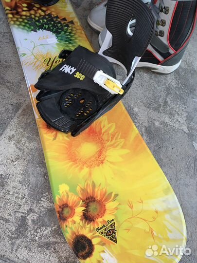 Сноуборд 135 кембер комплект