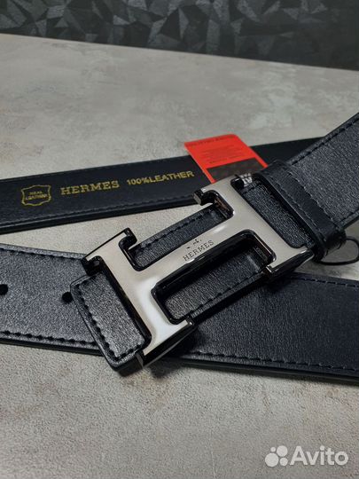 Мужской кожаный ремень Hermes