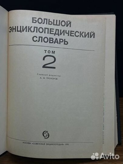 Большой энциклопедический словарь. Том 2