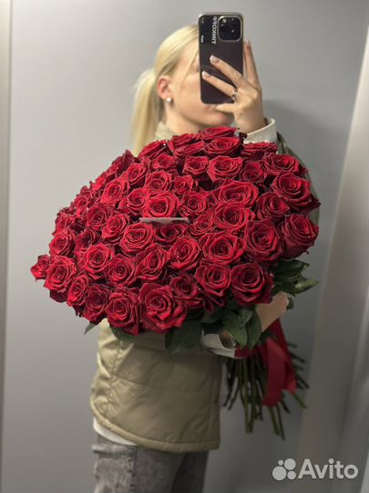 Цветы букеты 51 роза
