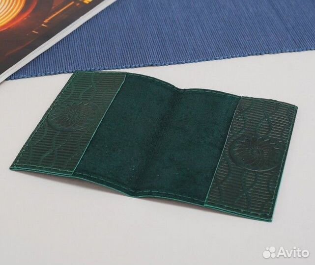 Обложка на пенсионное удостоверение Натур. кожа