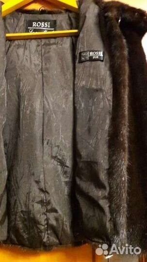 Шуба норковая с капюшоном 44, 46, 48, на кулиске