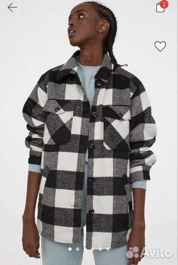 Куртка-рубашка оверсайз H&M