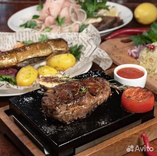 Камень для жарки мяса, рыбы и овощей