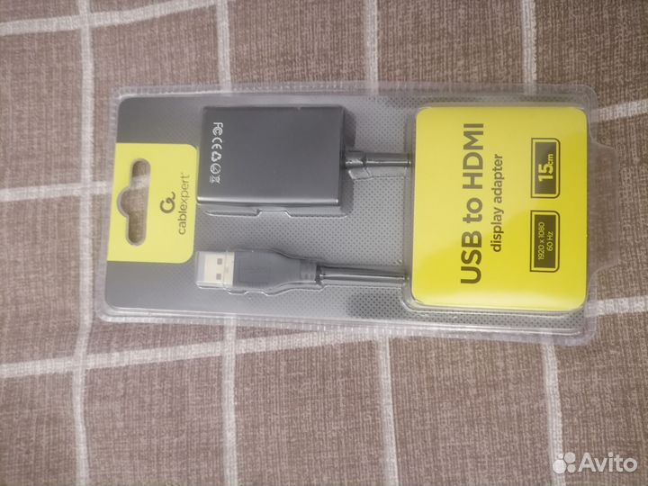 USB - hdmi переходник для подключения доп монитора