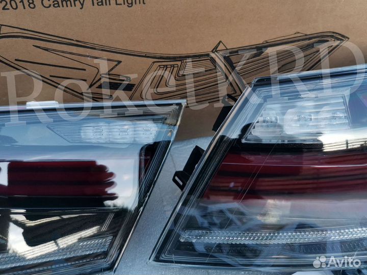 Задние фонари toyota camry 70 Дым Led