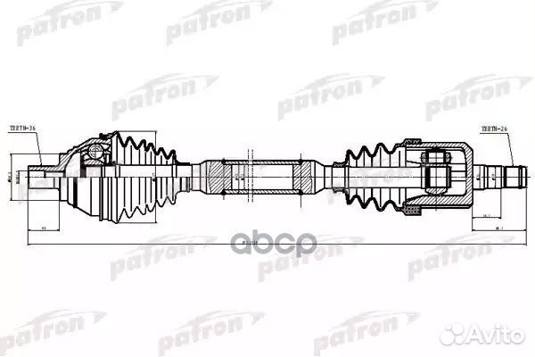Полуось привода передн прав volkswagen: CC, JET