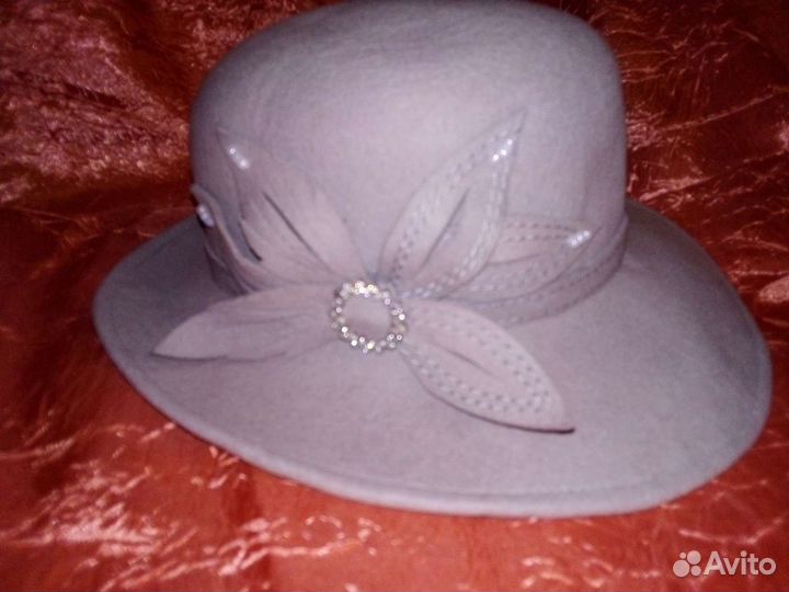 Шляпа фетровая женская(2 шт.) Летние шляпки(2)