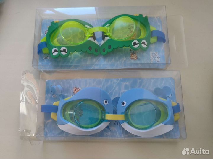 Очки для плавания детские, цена за 2 шт