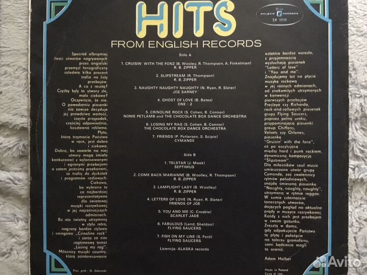 Hits from England. Rare gramophone record