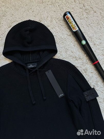 Stone Island Shadow Project Black Wool Hoodie