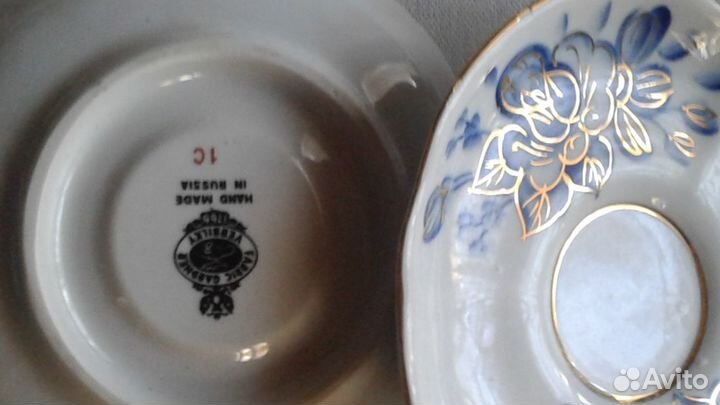 Сервиз кофейный вербилки ручная работа