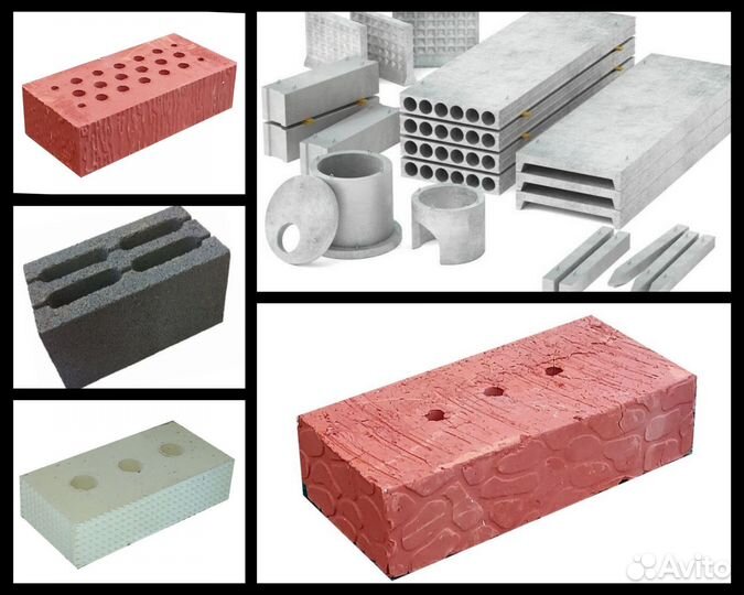 Кирпич керамический полнотелый М-125 М-150