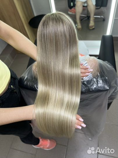 Кератиновое выпрямление волос