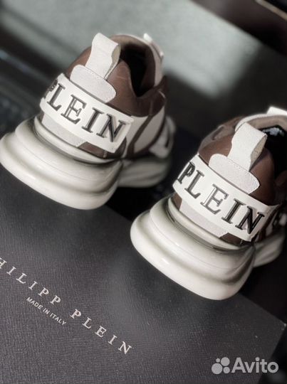 Philipp Plein кроссовки Hurricane коричневый 42