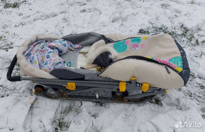 Детские санки с колесами