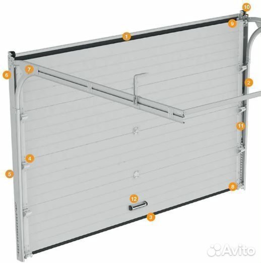 Гаражные секционные ворота дорхан 2500х2500