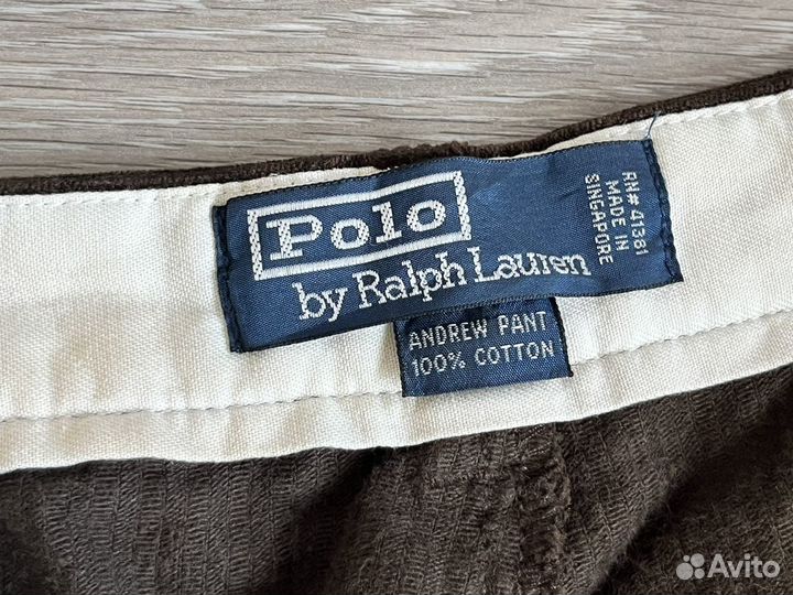 Polo Ralph Lauren W36L30 мужские вельветовые брюки