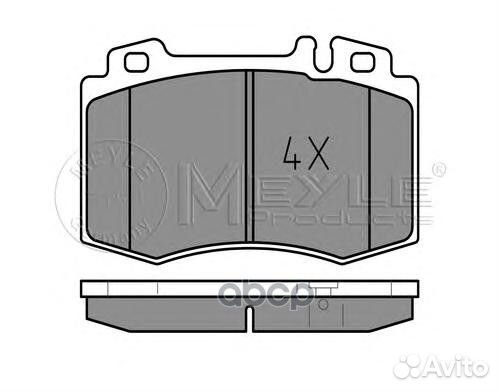 Колодки mercedes 320-500 W211,220 WVA23271 торм