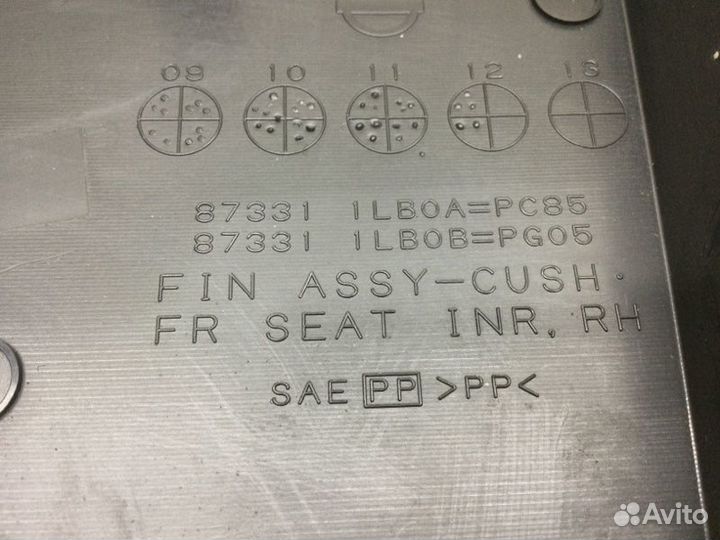 Крышка сиденья передняя правая Nissan Patrol Y62