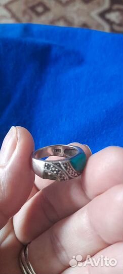 Кольцо серебро