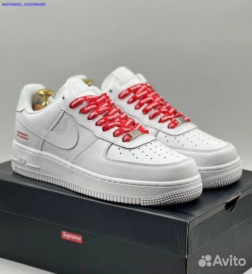 Кроссовки Nike Air Force 1 Low & Supreme (Арт.92971)