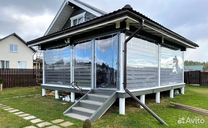 Мягкие окна пвх для террас