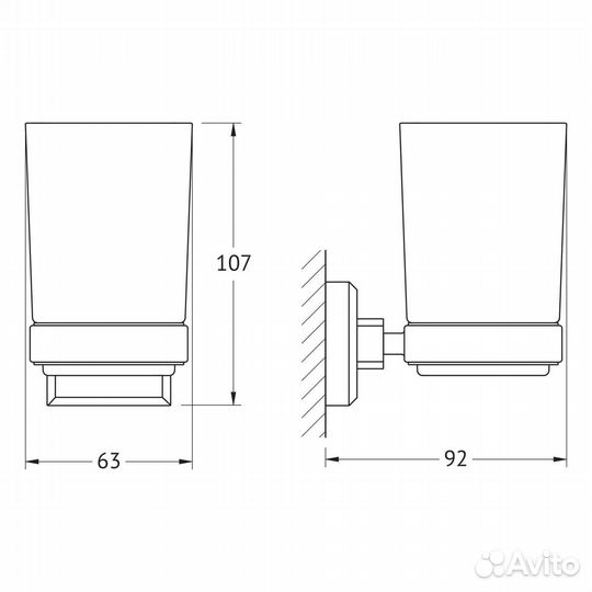 Стакан Artwelle Hagel 9921A