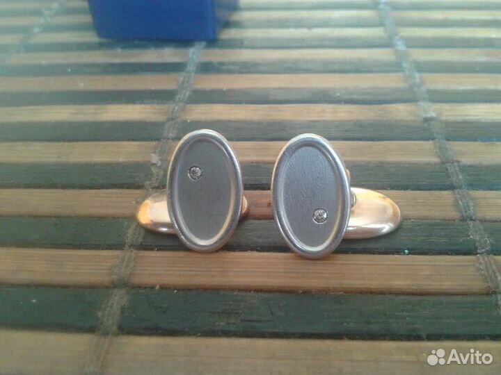 Золотые с платиной запонки начала 20 века