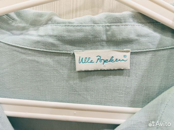 Блуза рубашка лён Ulla Popken 58 60