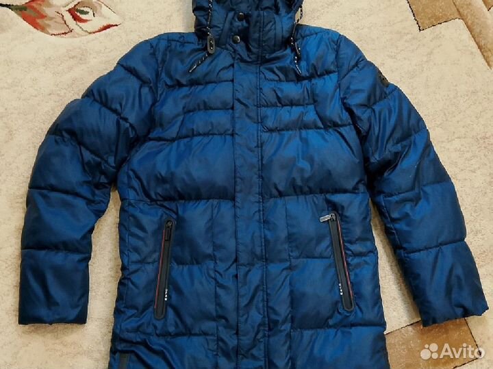 Пуховик мужской длинный. Размер 48