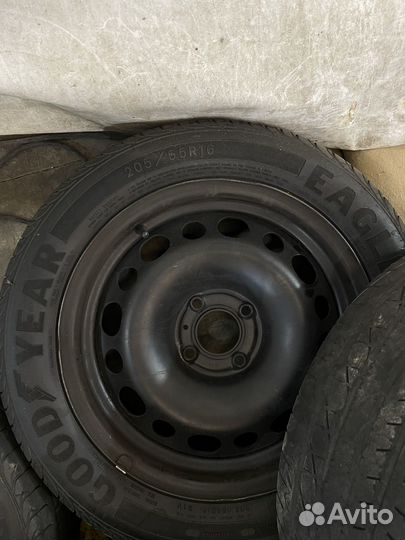 Колеса r16 4x108 205/55 goodyear eagle sport