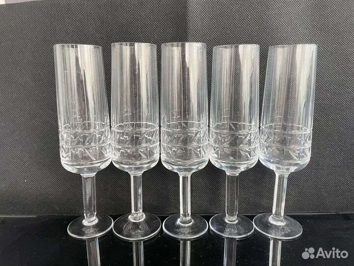 Хрустальные фужеры и рюмки СССР