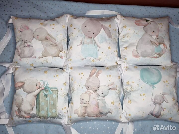 Бортики в кроватку новые